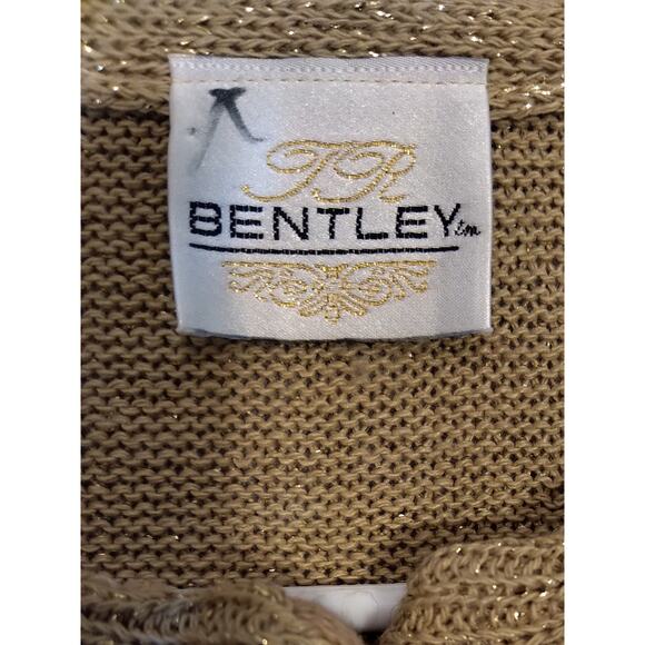 Bentley Vintage Gold Cardigan Sweater - Picture 6 of 6